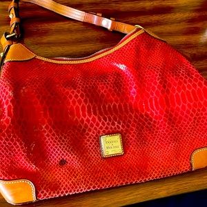 Red handbag gently loved